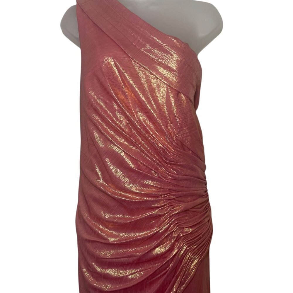 Mac Duggal 27152 Pink Off-Shoulder Gown Size 16 NWT Evening Formal Dress - Picture 4 of 5